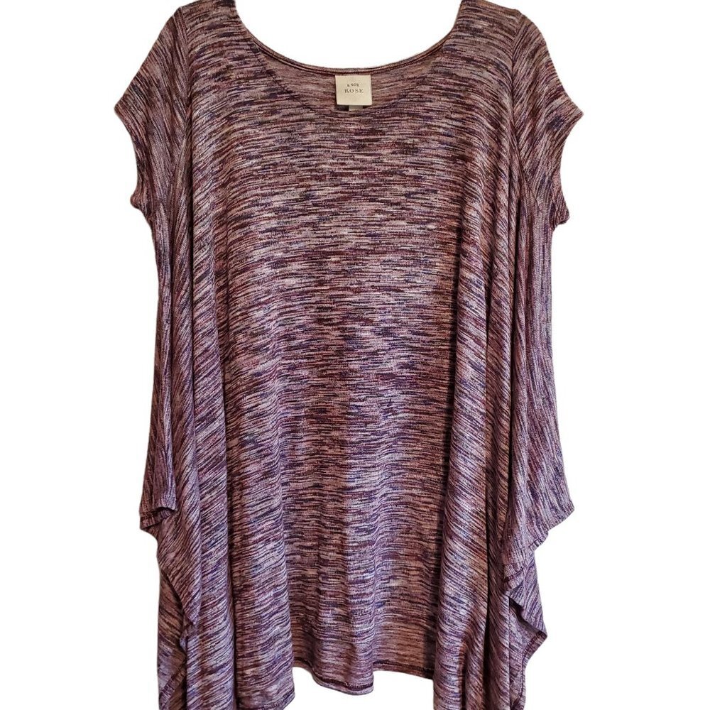 Knox Rose Short Sleeve Western‎ Poncho Blouse